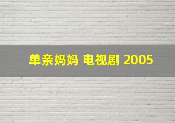 单亲妈妈 电视剧 2005